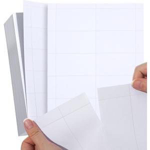 500 Piece Blank Printable Business Cards 3.5 x 2, Perforated Card Stock Paper for Inkjet and Laser Printers, 10 Cards Per Sheet - (White)