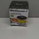 Elite Gourmet ETS623 BPA-Free 40-Watt Electric Citrus Juicer, Compact, Large Volume, Pulp Control, Oranges, Lemons, Limes, Grapefruits with Easy Pour Spout, 24oz, Black/Stainless Steel