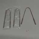 MasterMedi Tongue Scraper for Adults, 100% Stainless Steel Tongue Scrubber for Bad Breath, Easy to Use, Tongue Cleaner for Oral Care & Hygiene (SS Pack of 3)