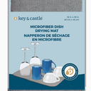 Key & Castle Dish Drying Mat, 1 EA