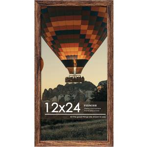 12x24 Picture Frame, Brown Poster Frame, 1 Pack