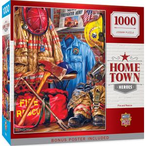 MasterPieces 1000 Piece Jigsaw Puzzle For Adults, Family, Or Youth - Fire And Rescue - 19.25"x26.75"