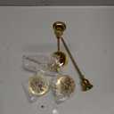 Candlestick Holders Taper Candle Holders, Set of 3 Candle Stick Holders Set, Brass Gold Candlestick Holder Set, Vintage Modern Decorative Centerpiece for Table Mantel Wedding Housewarming Gift