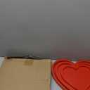 Hushee 3 Pcs Valentine's Day Wooden Serving Tray Red Heart Shaped Plates Heart Wood Serving Dish Trays and Platters for Valentines Day Table Decorations Home Office Food Display, 3 Sizes