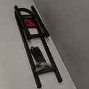 10L0L Universal Golf Cart Rear Safety Grab Bar w/Triangle Reflector Fit for Yamaha Club Car EZGO (2+2) /(4+2) Passenger Golf Cart Manual Hardware Included