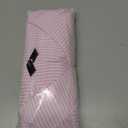 Dokotoo Womens V Neck Striped Button Down Shirts Long Sleeve Tunic Tops (Pink, L)