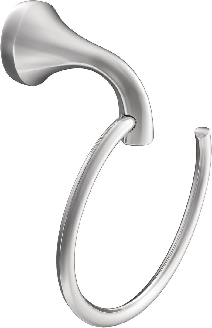 Moen YB2886CH Eva Bathroom Hand Towel Ring, Chrome (1 Count (Pack of 1))