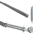 QCAA Spring and Storm Door Chain, 28", Zinc, with Vinyl Covered, 1 Pack, Made in Taiwan