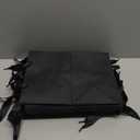 QIELSER 24 Medium Size Kraft Gift Bags - 8x4.75x10 Inches, Black Paper Shopping Bags with Ribbon Handles for Parties, Weddings and More