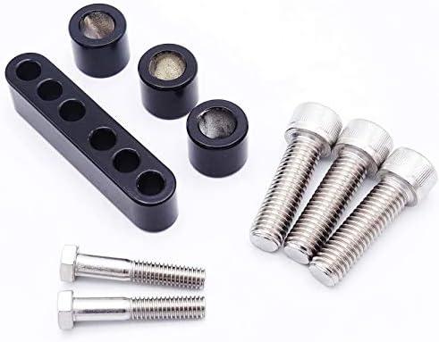 Floorboard 3/4'' Extension Kit Driver Footrest Outward Spacer Compatible with Harley Davidson Touring Road King Road Glide Street Glide FLH FLT 1983-2008