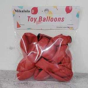 12 pcs Toy balloons, Red Latex Party Balloons Red Balloon for Birthdays, Graduation, Baby Shower Party Supplies-Mikulala