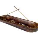 raajsee Wooden Brown Incense Holder -Incense Burner Holder –Ash Catcher - Incense Stick Holder - Meditation & Yoga - Great Gift for Any Occasion Size 11x4 inch