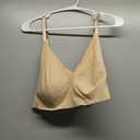 Calvin Klein Invisibles Comfort Lightly Lined Seamless Wireless Triangle Bralette Bra, Bare, X-Large