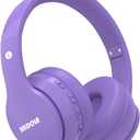 MIDOLA Kids Headphones Bluetooth 5.4 Wireless 68H Play Time Volume Limit 85/94dB Over-Ear Foldable Headset,with Wired Aux Built-in Mic Lightweight for Toddler Child Pad Tablet Light Purple