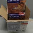 The Honest Company Comfort Dry Disposable Overnight Diapers for Sensitive Skin, Hypoallergenic, Baby Cozy Cloud and Star Signs Design Club Box Size 4 (2237 lbs) 48 Count