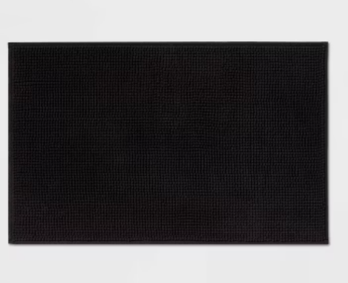 Black Bathroom rug 36x60