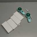 Mini Portable Fan Bulk Cute Handheld Lightweight Small Little Personal Hand Eyelash Fan 3 Speeds USB Rechargeable for Women Men Indoor Outdoor Makeup Travel Camping (Blue, 6 Pcs)