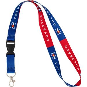 Desert Cactus State of Colorado Lanyard Flag Car Keys ID Badge Holder Keychain Souvenir Detachable Breakaway Snap Buckle (Lanyard)