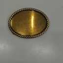 CTM Blank Oval Belt Buckle with Edge Detail (Bronze)