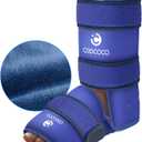 CooCoCo Large Ankle Ice Pack Wrap for Plantar Fasciitis Relief, Reusable Gel Cold Packs for Achilles Tendonitis, Sprained Ankles and Heels, Foot Pain Relief, FSA HSA Eligible Cold Therapy, 1 Pack