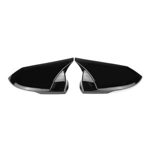 Rear View Mirror Cover Caps Door Side Fit for Hyundai Elantra 2021-2024 Ox Horn Glossy Black