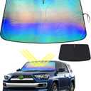 Car Windshield Bilayer Sun Shade for Toyota Corolla Hatchback 2019-2025 Sunshade Foldable Window Sun Visor Protector Blocks UV Rays Keep Your Car Cooler-Convenient Folding and Collection