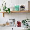 4 Pack Acrylic Qtip Holder Dispenser for Cotton Swabs, Balls, Pads, Floss Picks- Small Clear Acrylic Canister Apothecary Jar Set, Bathroom Essentials Accessories Decor, Vanity Makeup Storage Organizer