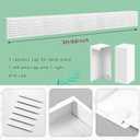 5 Ft Baseboard Heater Cover with Left and Right End Caps White Baseboard Radiator Covers for Bathroom Hydronic System