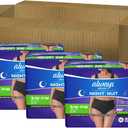 Always Discreet Adult Incontinence Overnight Underwear for Women, Small/Medium, Up to 100% Bladder Leak Protection, 48 Count (3 Packs of 16)