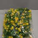 RECUTMS Hanging Garland Plants Artificial Eucalyptus Garland Fake Hanging Eucalyptus Leaf Garlands with Flowers Faux Vine Plants for Indoor Outdoor Autumn Thanksgiving Wall Arch Wedding Decor(Yellow)