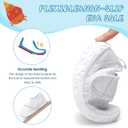 shopUAL Toddler Water Shoes Kids Girls Boys Beach Aqua Socks Skin Barefoot Walking Water Shoes Quick Dry Non-Slip Breathable Swim Pool Surf (White)