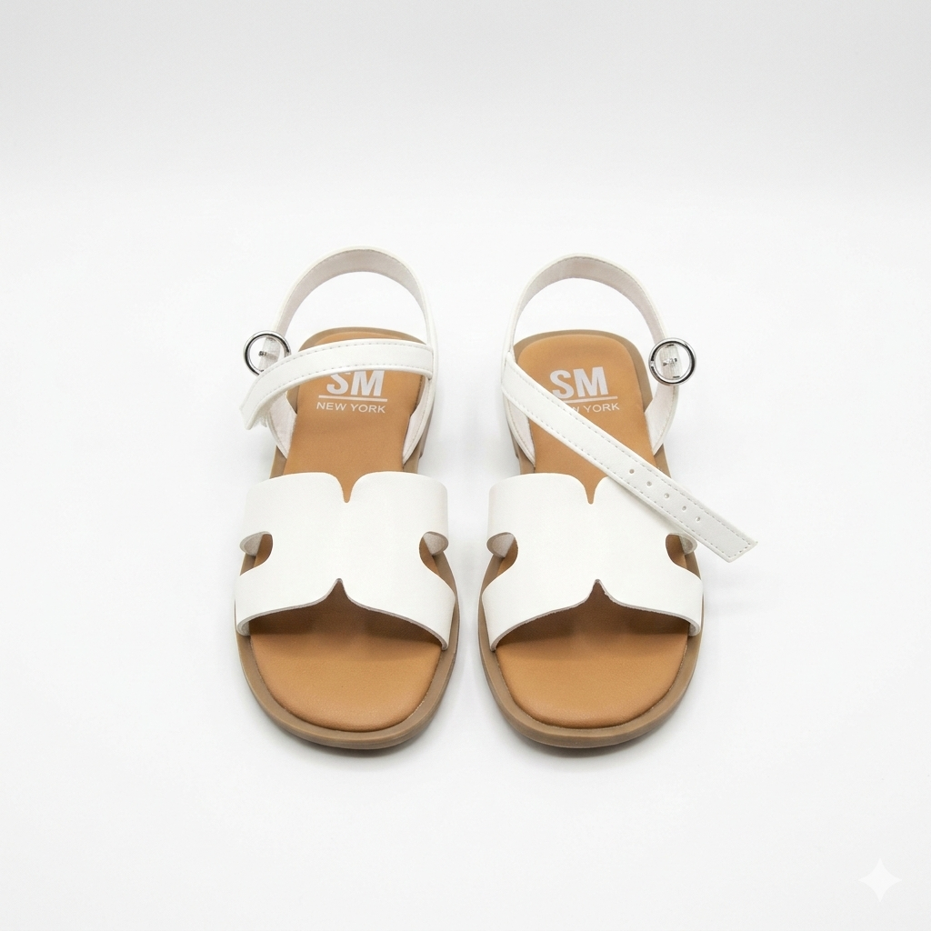 Girls Sandals Kids Open Toe Flat Sandals Ankle Strap Dress Shoes for Toddler Little Big Kid 13