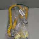 AMI PARTS 48" Flexible Gas Line Kit Yellow Coated, Gas Hose Connector Kit for Dryer, Stove, Water Heater,5/8" OD(1/2" ID) Stainless Steel Gas Line with Connector 1/2" MIP &1/2"FIP & 3/4"MIP Fitting