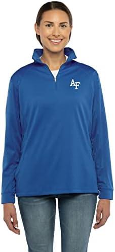 Vantage Apparel Women's Standard Collegiate Micro Mesh Performance Team Color 1/4 Zip Pullover,M