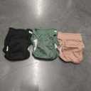 Wegreeco Cat Diapers, Cat Diapers for Male Female Cats Spraying Incontinence, Reusable Adjustable Highly Absorbent (3 Pack, Large) Green, Gold, Black