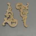1 Set Decorative Elegant Carving Appliques Wood Chinese Style Door 