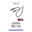 Zgear 6 Foot Silicone Rubber Sync&Charge Cable