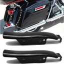 Harley Real Fender Saddlebag Gap Filler Panels for Harley Touring 1993-2008, Electra Glide Road Glide FLTR EFI FLTRI (Black)