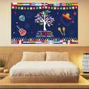 Hispanic Heritage Month Decorations,Latin American Photo Booth Banner,National Spanish Background for Photography Party Decorations and Supplies for Home Classroom Decor-71x43 inch (Multicolor 02)