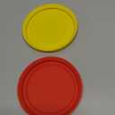 PUREKRA Silicone Lids for Corningware 20 Ounce Mug, 2 Pack Reusable Cover, (Mug NOT Included) Dishwasher, Microwave and Freezer Safe (Yellow & Red)