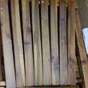 Shine Company Vermont Porch Rocker, High Back Acacia Wood Rocking Chair, Oak