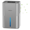 Dehumidifiers for Home 95 OZ Water Tank(1000 sq. ft) Dehumidifier for Bathroom with Auto Shut Off,7 Colors Light, Quiet Sleep Mode Dehumidifier for Bedroom, Basement, RV, Closet