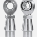 1/2" Heim Joint Rod End Kit,.5" Chromoly Heim Joints Panhard Rod End Kit for Steering,Suspension, Traction Bars, Right&Left Hand Thread with Tube Adapters& Jam Nuts  1Set