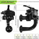 SP0710X62 Multiple Port Valve Compatible with Hayward S210S, S244S, & S310S Series Sand Filters for 1-1/2-Inch Control Valve Assembly