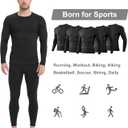 Dalavch 1/5 Pack Mens Compression Shirts Long Sleeve Athletic Workout Rash Guard Gym Active Sports Undershirt Base Layer Top (Black, L)