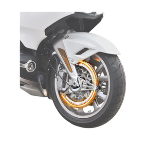 VEISUTOR Front Brake Rotor Covers LED Light for Gold Wing GL1800, Front Brake Disc Rotor Covers with Amber LED Ring Light for Honda Goldwing GL1800 20182024 Accessories VEISUTOR Front Brake Rotor Covers LED Light for Gold Wing GL1800, Front Brake Disc Rotor Covers with Amber LED Ring Light for Honda Goldwing GL1800 20182024 Accessories
