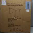 4 Feet Foldable Table Adjustable Height with Built in Handle, Steel Legs | 4FT Heavy Duty Portable | Perfect for Party Dining Wedding Events Picnic Indoor Outdoor Camping Utility Folding - 4 Foot (White)