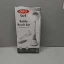 OXO Tot Bottle Brush with Nipple Cleaner and Stand Gray, 2-Pack