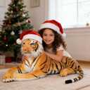 Large Stuffed Tiger Plush Toy- Giant Tiger Stuffed Animal (27inches,Excluding Tail)