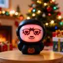 Bluetooth Kids Speaker for Music: Face-Changing Wireless Mini Speaker with RGB Light/TWS Function Teen Boys Birthday Gifts Bedroom Decor for Music Lover (Cool Boy)